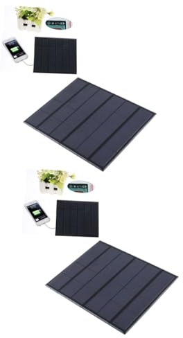 SUPVOX Cargador De Panel Solar En Miniatura De 2 Piezas De 6 V Y 3 5 W Para Alta Eficiencia