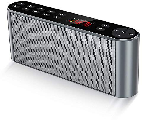 BAOSHIDAER Wireless Portable Speaker, Bluetooth Speaker, Dual Drivers MP3 Players FM Radio Stereo with HD Sound, Built-in Microphone, High Definition Audio and Enhanced Bass