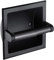 Eingezogener Toilettenpapierhalter Edelstahl Wandmontage Toilettenrollenhalter Badezubehör Schwarze, Schwarze Toilettenrollenhalter