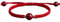 NVOQILIN Pulsera tradicional china ajustable con cuerda de la suerte, pulsera para parejas, regalo de joyería para hombres y mujeres, Cuerda de algodón de cinabrio