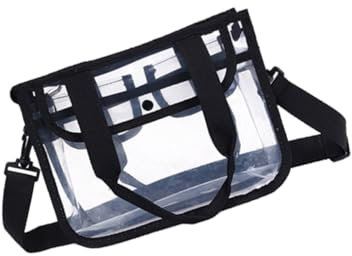 SAFIGLE Transparente Eva Schultertasche Damen Sommer Strandtasche Umhängetasche Handtasche für Reisen Schule Ausweis Geldbörse Kleinigkeiten