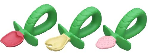 Kustimantu Silikon -Baby -Fütterungslöffel und Gabelset, Silikon -Babylöffel und Gabel -Fütterungsset - Weicher süßer Anti-Choke-Erdbeerlöffel und Gabel,Spülmaschine sichere Utensilien,