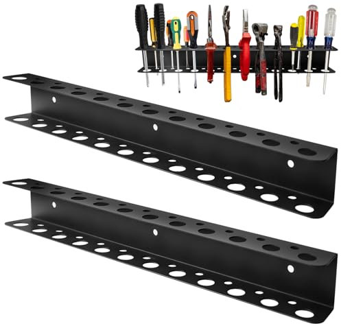 Calenxy Zangenhalter Wandhalterung, 2 Stück Schraubenzieher Halterung,Werkzeug Wandhalter,Zangenschlüssel Organizer, Zangen Wandregal,Schraubendreher Organizer,Hammerständer