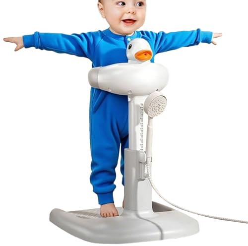 Peufcmi Baby Duschständer | Babybadewanne Gestell,Höhenverstellbare tragbare rutschfeste Unterstützung für Sitzdusche bei Kleinkindern im Badezimmer für Mädchen und