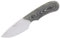 LO TRINCO YO Muela Cuchillo de Caza IBEX-8M con Hoja de Acero MoVa de 7,5 cm y empuñadura de micarta Negra de 9,5 cm para Caza, Pesca, Supervivencia y Bushcraft
