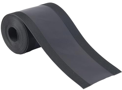 GORGECRAFT 3Ms x 10cm Carpet Cord Cover Floor Wire Protector Tape Nylon Polyester Cable Strip Management for Commercial Office Carpet Organized Protector Prevent a Trip Hazard Black