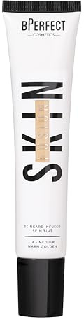 BPerfect Skin Fusion Skin Tint SPF 25 – Lightweight, Buildable Skincare Hybrid for a Radiant, Natural-Look Base – Shade 14 Medium Warm Golden, 30ml