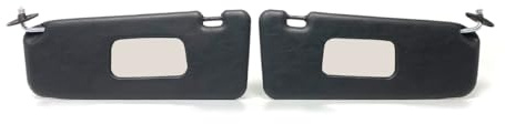 Juego de visera solar compatible con BMW E10/E21/E30 Sedan & Coupe (1968-1992) (E-30 negro)