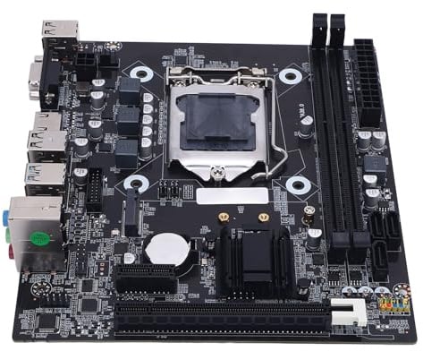 Denash Placa Base para Juegos H81, LGA 1150 DDR3 16GB M.2 NVMe NGFF 6Gb/s PCI Express X16, para CPU Core I3 I5 I7 4ta Generación E3 V3 Celeron G Series 22nm