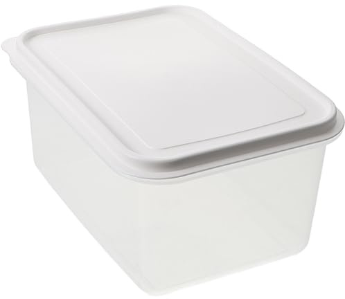 Teiggärbox 4l aus Kunststoff mit Deckel für Gleichmäßiges Aufgehen | Transparentes Design, Glatte Oberfläche, für Sauerteig und Meal Prep, Leicht zu Reinigen