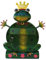 Boîte aux lettres en métal avec porte-journaux, grenouille