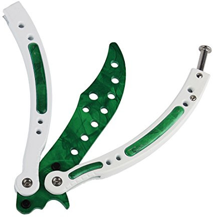 Andux Zone Acier Inoxydable Divertissement Flip Jouet Incurvé CS/HDD14 (Vert et Blanc)