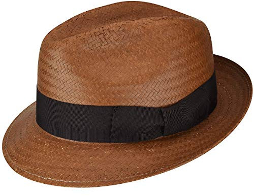 Bailey of Hollywood Herren Lando Trilby Hat Fedora, Zimt, S