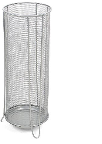Mind Reader UMBHMESH-SIL Soporte para Paraguas de Malla metálica, Metal, Plateado, Klein