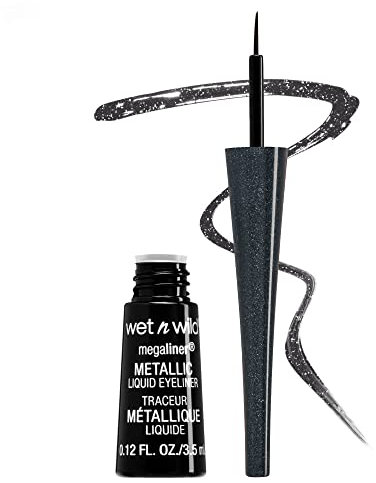 WET N WILD MegaLiner Metallic Liquid Eyeliner - Cosmic Black