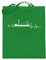 generisch Heartbeat Düsseldorf - T-Shirt - Jutebeutel (mit langen Henkeln) -38cm-42cm-Helles Grün