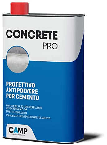 Camp Concrete Pro, Trattamento Consolidante Antipolvere per Cemento e Pietre Porose, 1 L