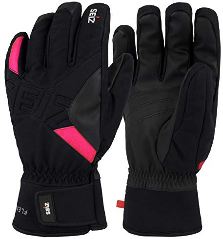 SEiZ Unisex Erwachsene Handschuhe Flexible Schwarz 8