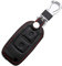 Happyit Leder Autoschlüssel Cover Fällen Schlüsselbund für VW Volkswagen Amarok Polo Golf 4 5 6 MK4 Bora Jetta 2 Tasten