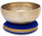 XDrum Omshanti Klangschale 25 cm Set - Gewicht: 1900g - handgemacht in Indien - ideal für Meditations- und Therapiezwecke - inklusive passendem Kissen