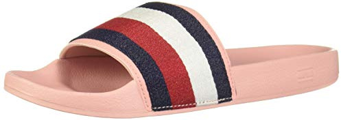 Tommy Hilfiger Shimmery Pool Slide Donna Rosa Slip On, Rosa (rosa), 40 EU