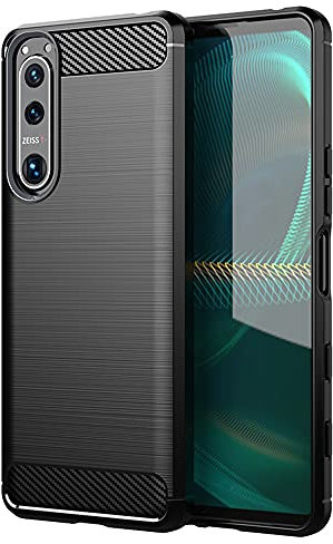 TingYR Cover per Sony Xperia 5 III, Ultra Sottile di Gomma, Ottima Cover Antiurto TPU Flessibile, Custodia Case per Sony Xperia 5 III Smartphone.(Nero)