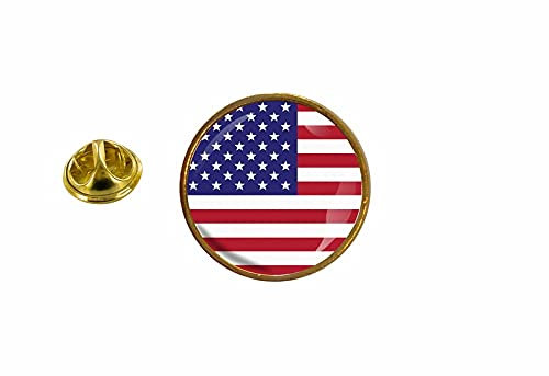 Akachafactory pins pin Badge pin's Drapeau Etats Unis americain USA Rond