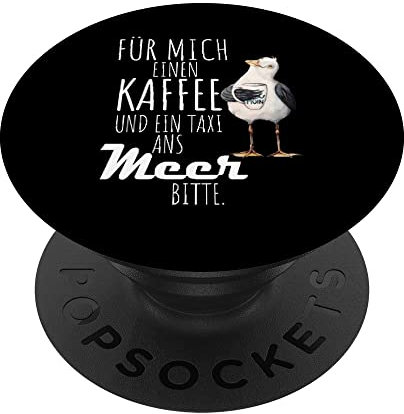 Taxi ans Meer - Ostsee Nordsee Möwe Meer Spruch T-Shirt PopSockets mit austauschbarem PopGrip