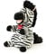 Trudi Puppets 29309 Plüsch Handpuppe Zebra 17 x 29 x 18 cm (S), Stofftier aus hochwertigen Materialien, liebevolle Details, flauschig und weich, waschbar, Kuscheltier und Puppe für Kinder, Gestreift
