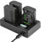 NEEWER LP-E6 - Set di 3 batterie di ricambio e caricatore da 2000 mAh, per batteria LP-E6 e caricatore USB, compatibile con Canon EOS 5D Mark II Mark III Mark IV 5D SR 60D 60Da 6D 70D 7D
