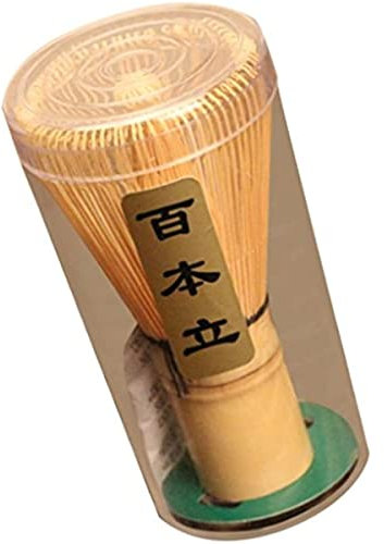 BLOSUM Cepillo de Madera para té Matcha japonés, Batidor Hecho a Mano (Chasen), Accesorio de Ceremonia de té en Polvo Herramienta.