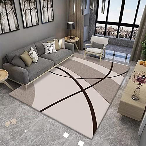 PHLCF Teppich Jungenzimmer Teppiche Büro Apricot Teppich Restaurant Bodenmatte Anti-Rutsch- und Anti-Fall-Teppich Mädchen Schlafzimmer 100X160CM 3ft 3.4 X5ft 3