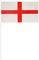 Henbrandt 1 x Small England Hand Flags with 40cm White Stick St George’s Cross Handflags Rugby Six Nations Football World Cup Hand Waving Flag Sports Accessories