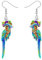 NEWEI Acryl Cute Ara Papagei Vogel Ohrringe Hängend für Damen Mädchen Tiere Schmuck Geschenke Charms (Himmelblau)
