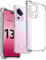 REY Coque Anti-Shock pour XIAOMI 13 Lite 5G - XIAOMI CIVI 2 5G, TPU Transparent en Silicone Antichoc
