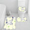 Badematten Set 3D 40x60 REH Badezimmerteppich-Set absorbierend 3-teiliges maschinenwaschbare weich badteppich schnell trocknend Tier Karikatur Kawaii Badvorleger mit wc deckelbezug
