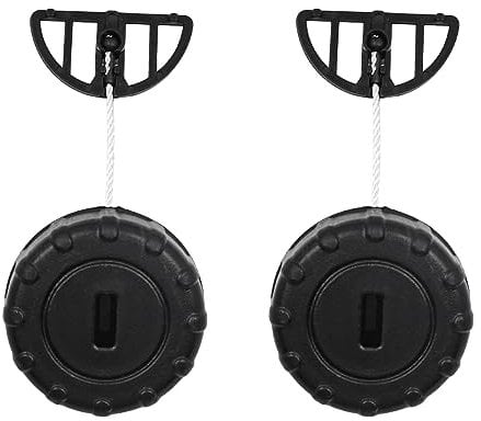 Tiardey Lot de 2 bouchons de réservoir d'huile pour tronçonneuse STIHL MS180 MS170 018 017 MS 180 170 Pièces de rechange pour tronçonneuse