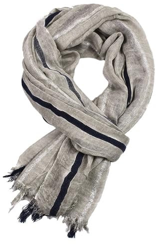 MEISHINE 190 * 90cm Herbst Winter Herren Baumwolle Gemischt Schal Mode Drucken Schal Herren Halstuch Basic Scarf (Khaki)