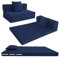 MeMoreCool Faltmatratze Doppelbett, hochdichter Schaumstoff, ausklappbarer Sofasessel, Z-Bett, faltbare Boden-Futon-Matratze, Bodenliege, Gäste-Sofa, Bett, Klappcouch zum Schlafen, Reisen, 12 cm dick