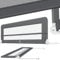 KESSER® Bettgitter 200 cm Bettschutzgitter Kinderbettgitter für Kinder Babybettgitter Klappbar, Tragbar, Kinderbett Kinderbettschutzgitter Rausfallschutz, Bett & Elternbett hoch: 42 cm, Dunkelgrau
