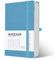 INYEEXUP Notizbuch A5 Dotted, Journal Buch mit 320 Seiten, Notizheft a5 mit Premium 100gsm Tintenfestes Papie Dickes, PU HardCover Notizbücher mit Elastischem Verschlussband und Falttasche(Blau)