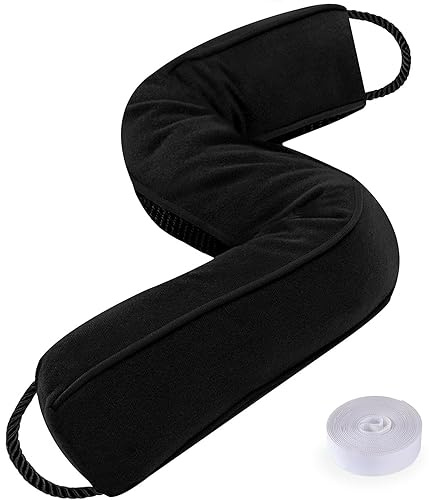 Sunolga Tür-Zugluftstopper, 50,8 cm, blockiert heiße und kalte Luft, mit abnehmbarem, waschbarem Bezug für Lücken bis zu 7,6 cm, Ganzjahres-Lärm- und Winddichtung für die Unterseite des Fensters