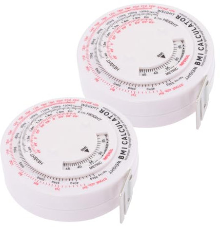 DOITOOL 8 Stück Bmi Maßband Taillenumfang Rechner Bmi Rechenband Bmi Körpermaßband Bmi Gesundheitsmaßband Bmi Körpertaille Maßband Bmi Rechnerband