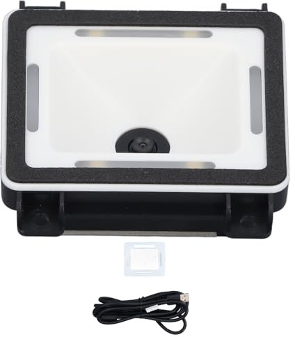 2D 1D QR Barcode-Scanner, Eingebettetes QR-Code-Scanmodul mit Automatischer Erkennung und Einstellbarer Lichtquelle, USB-Barcode-Lesegerät für Schnelles Identifikationsmodul für