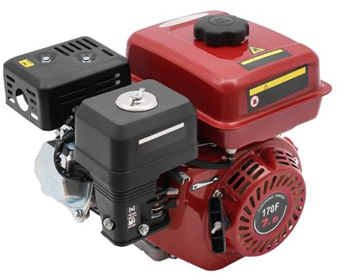 MEHOOSPVN Benzinmotor Standmotor, 7.5 HP 4 Takt OHV Benzinmotor 4.2KW 3600 U/min Standmotor Kartmotor Viertaktersatzmotoren Balkenmäher Elektromotor Rasenmäher Go Kart Motor Kart Motor 215cc Motoren