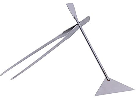 Aquarium Tools Kit, Aluminium Alloy with Straight and Curved Tweezers, Curved Scissor for Fish Tank Plant Cleaning