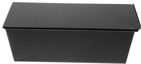 LABRIMP Toasting Bread Mould Sliding Lid Toast Box Non-Stick Iron Loaf Pan Lid for Easy Baking
