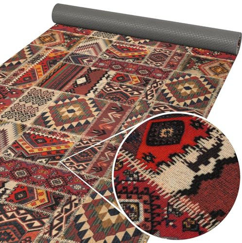ANRO Küchenläufer Küchenteppich Teppich-Läufer pflegeleicht Läufer Flur Küche rutschfest abwaschbar Zauberteppich 500 x 65 cm
