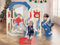 Lischwert Kinderrutsche 6-in-1-Rutsche für Kleinkinder, Rutschenset für drinnen und draußen mit Golfset, Schaukel, Rutsche und Basketballkorb, Teleskop (WPX-9-blau rot)