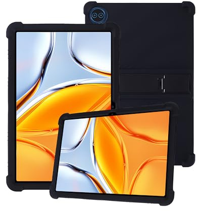 Silicone Tablet Case for Teclast T70 / WITECOR A14 14 inch Tablet with Full Coverage, Shockproof, Anti-scratch, Adjustable Stand, and Soft Silicone Cover,Black